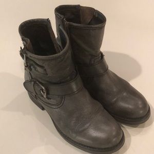 Steve Madden ankle booties.